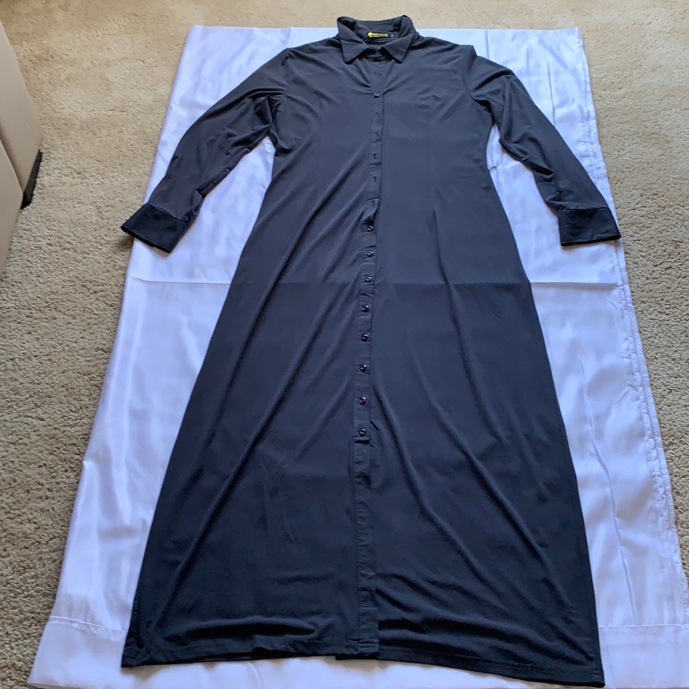 Button up maxi dress